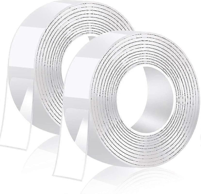 10m Double Sided Adhesive Tape Extrastrong Transparent Traceless Tape Powerful, Removable, Washable, Reusable Double-sided Gel--