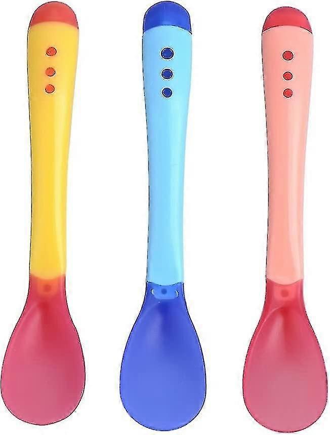Practical Spoons Temperature Ur Changing Spoons ( Yellow) (3pcs)