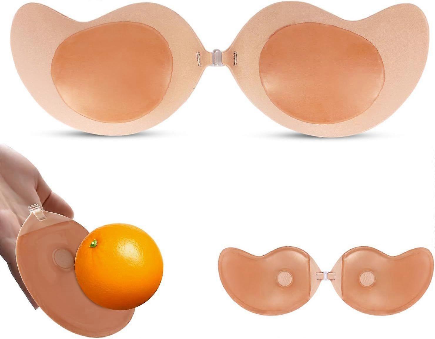 2025 Latest Model  Double Sided Sticky Backless Strapless Bra, Push Up Adhesive