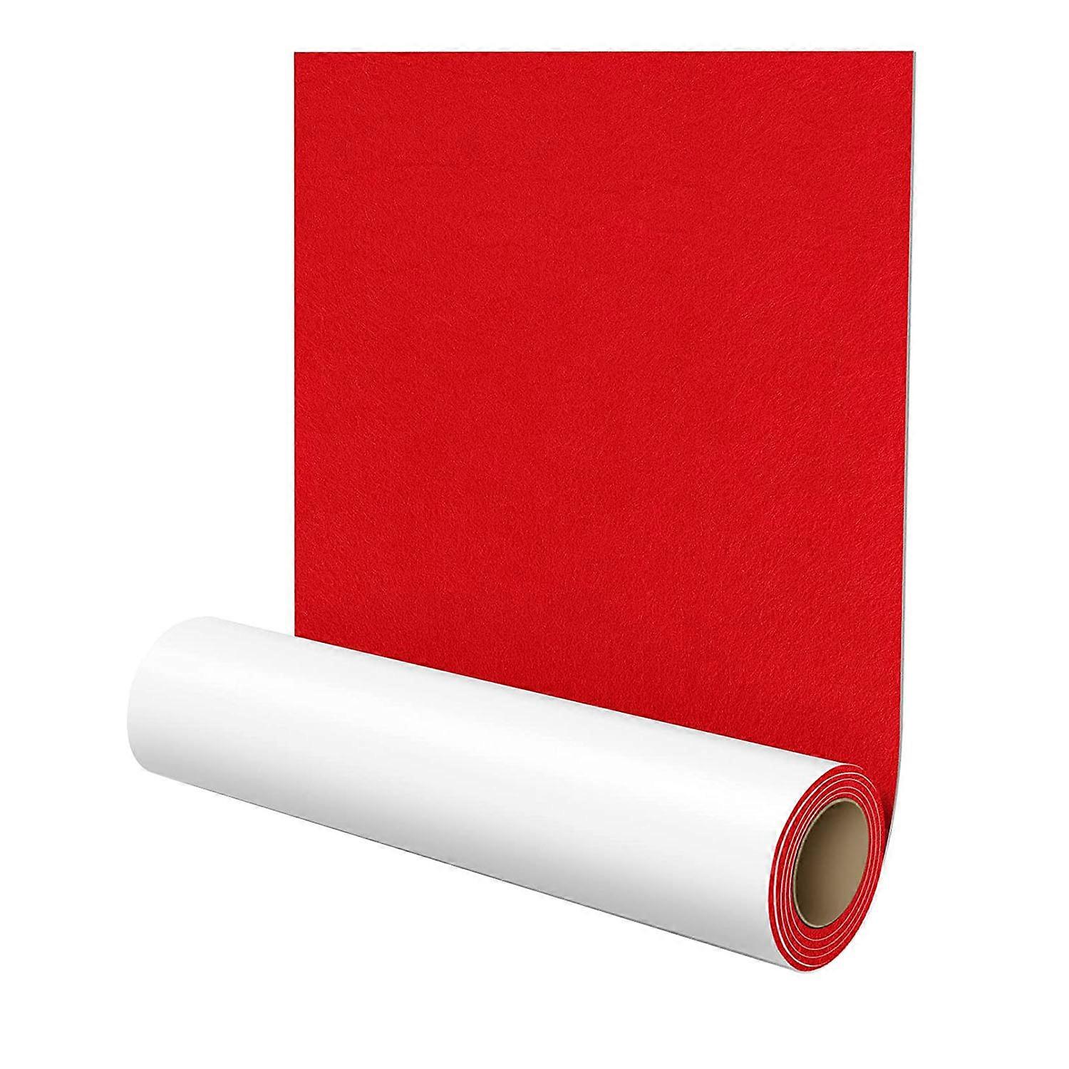 Self-Adhesive Felt Gliders,40 x 150 cm,Self-Adhesive Felt Pads,Red