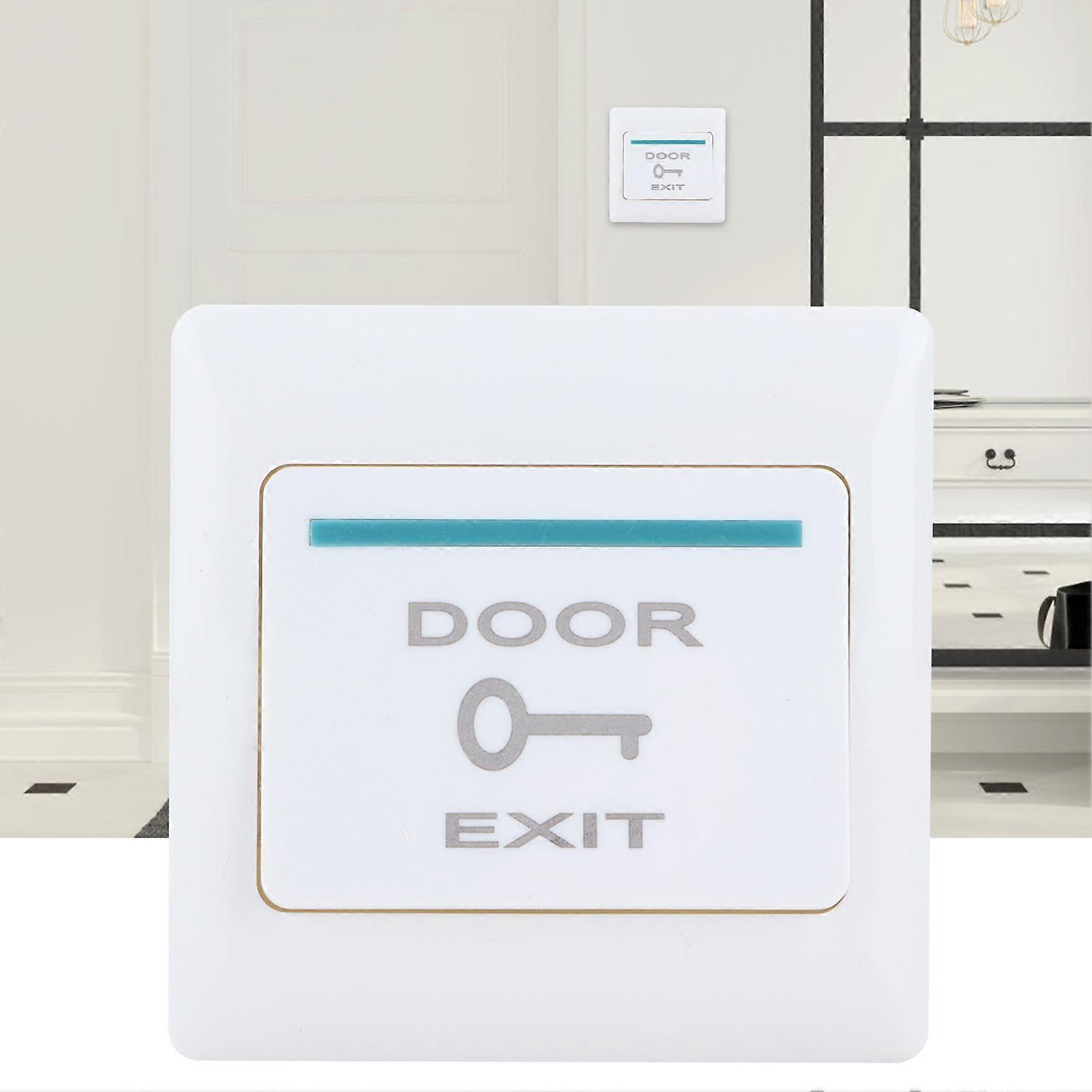 SSRGV Door Exit Button 86 Type Fireproof Access Control System for Offices Communities Rental Houses