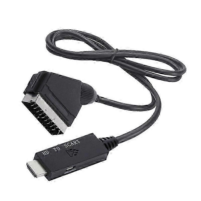 1 meter HDMI til Scart lyd-/videoadapterkabel