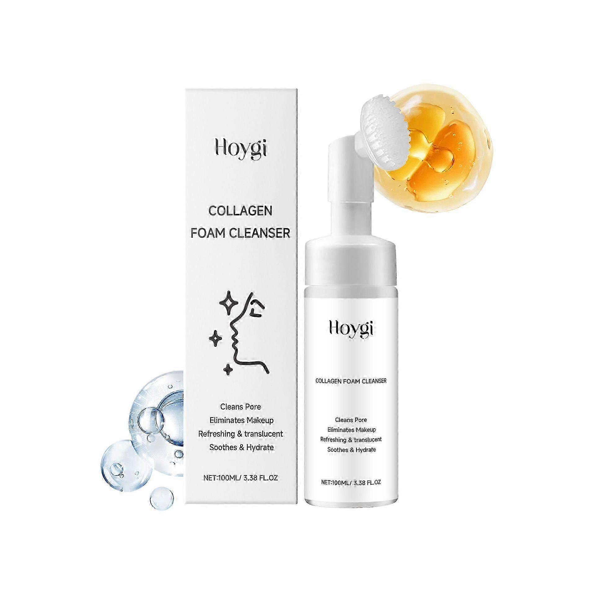 Hoygi Collagen Cleansing Foam Mild Nourishing Moisturizing Refreshing Facial Skin Cleansing Foam