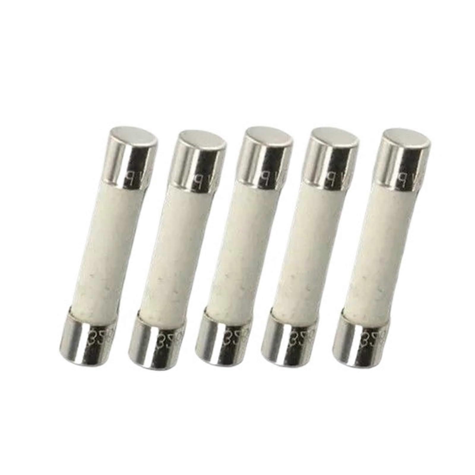 5PCS T1.25A H250V, Ceramic Fuse 5X20mm