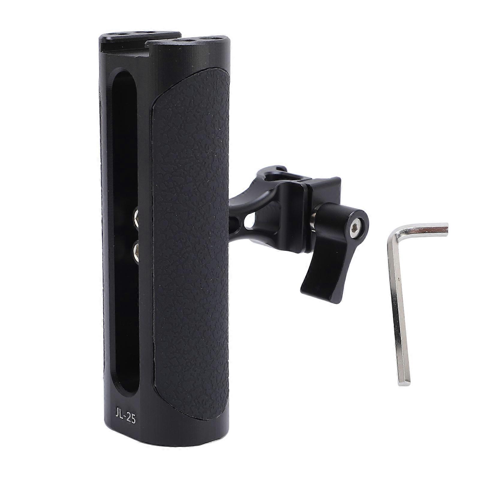 Adjustable Camera Side Handle with Cold Shoe Mount | Universal Grip for Accessories