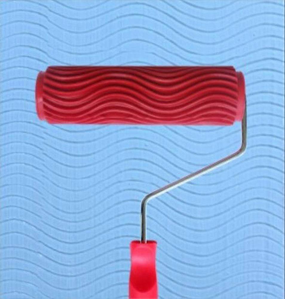 7' DIY Patterned Paint Roller Decorative Rubber Roller Decorative Art Roller Texture Roller with Plastic Handle  More Than 300 Patterns (Pattern AF1)