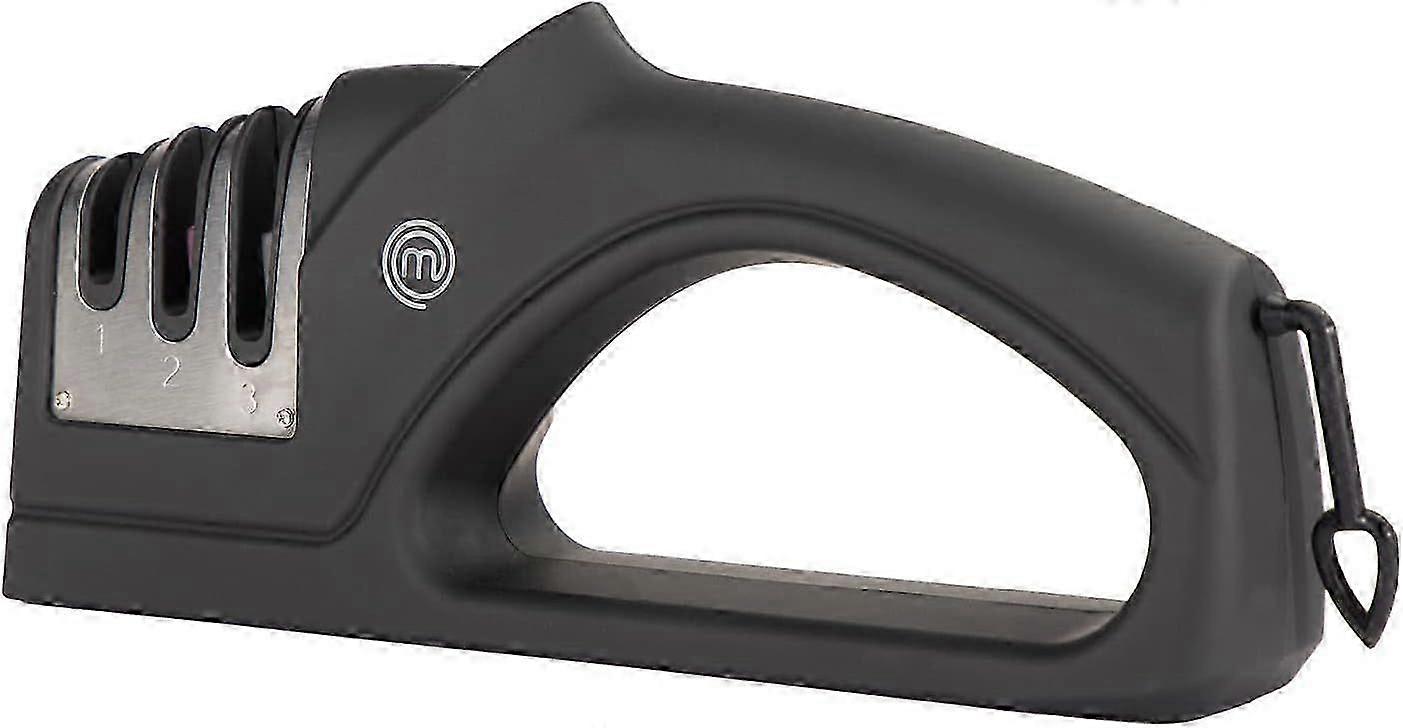 Kitchen Knife Sharpener 3 Stage Sharpening System (Coarse/Medium/Fine) For Steel