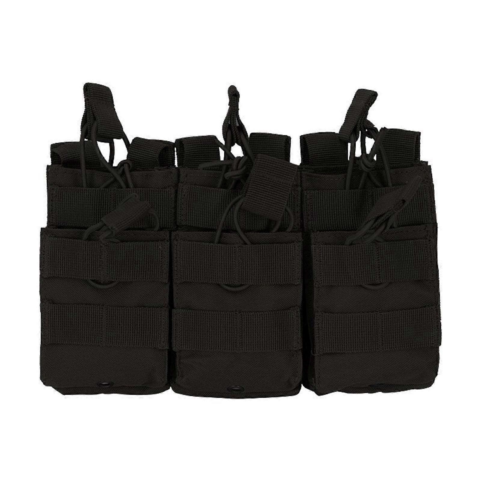 Jagdweste Zubehör Tactic Magazintasche Triple Stacker Tactic Open Top Triple Handfeuerwaffen Magazintasche Halter Clip Schwarze Farbe