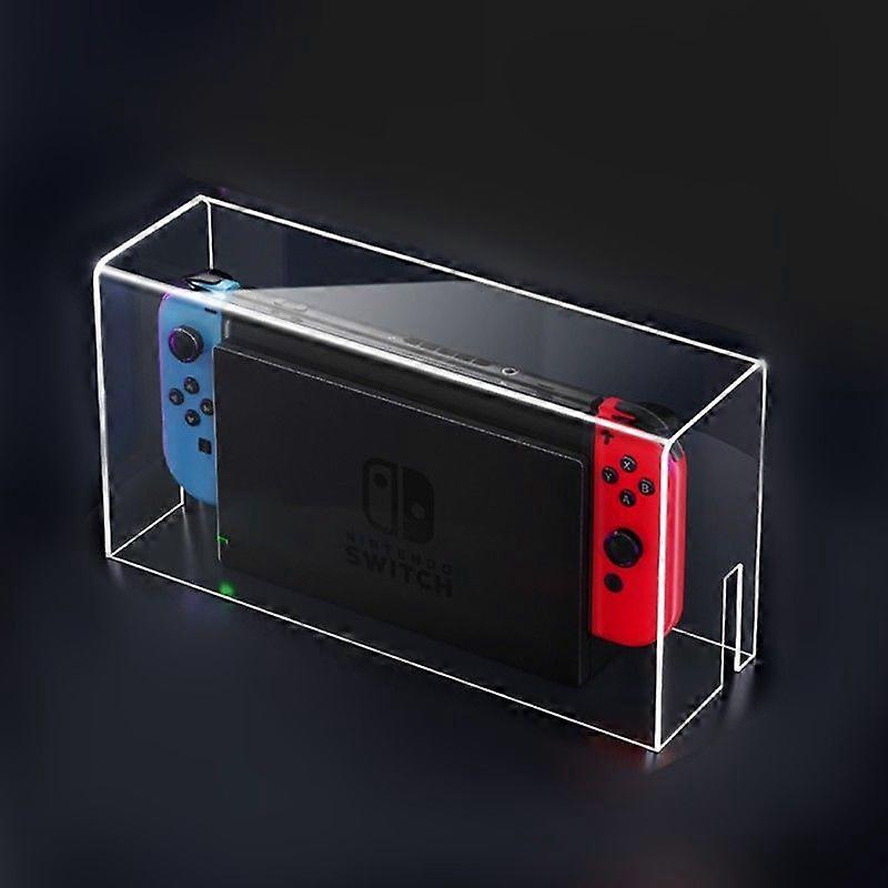 Transparent Game Machine Holder Case Clear Acrylic Storage Box For Game Console Acrylic Organization Clear Acrylic Game Controller Box Compatible for