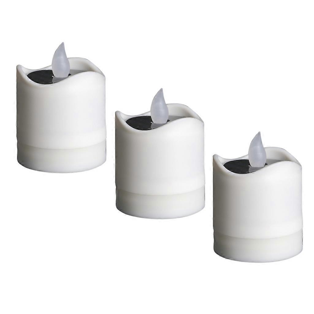 3pcs Electric Tealight Candle Flickering Flameless Tea Light