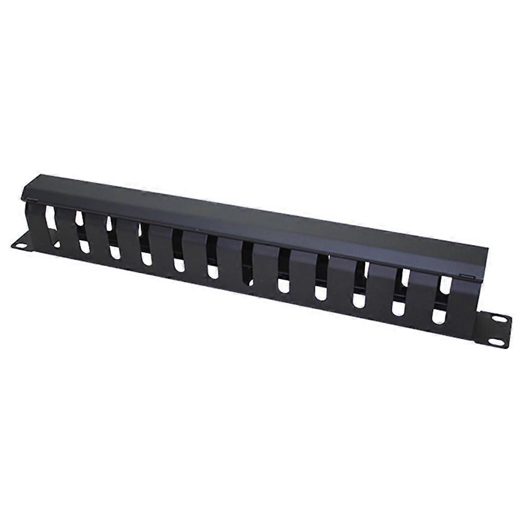 12 Stalls Network Rack Ethernet Cable Organizer Bracket Metal Distribution Frame Desktop Cable Organizer Rack