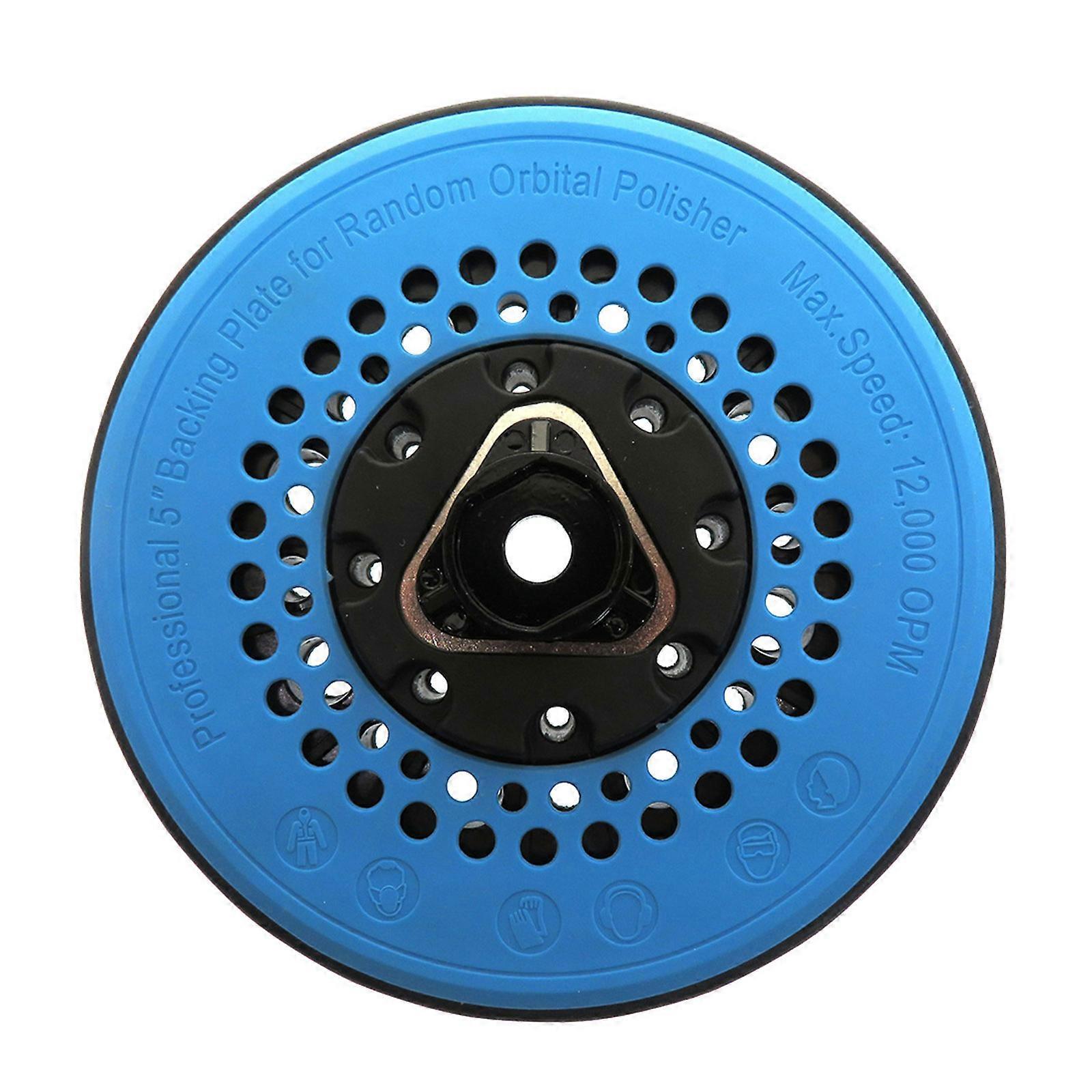 5 Inch 49-Hole Backing Pad Hook and Loop Sanding Plate Self Adhesive Grinding Pad for Orbital Sanding Machine