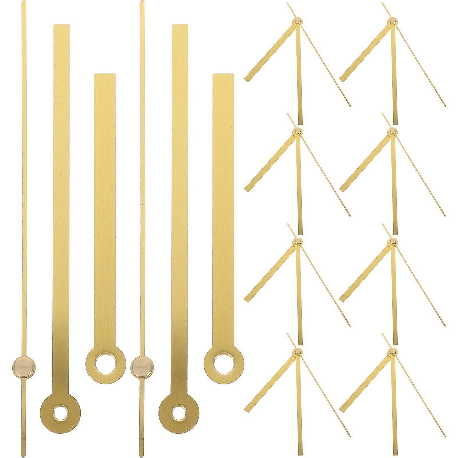 10 Sets Clock Hands Needles Clock Pointers Replacement Wall Clock Parts for DIY Repair