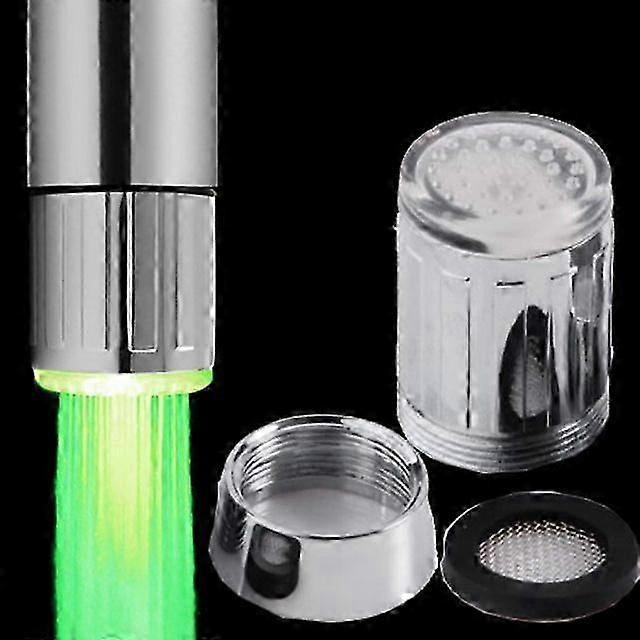 Temperature Sensor Intelligent Recognition Temperature Different Temperation Different LED Light Color Water Tap Faucet Shower