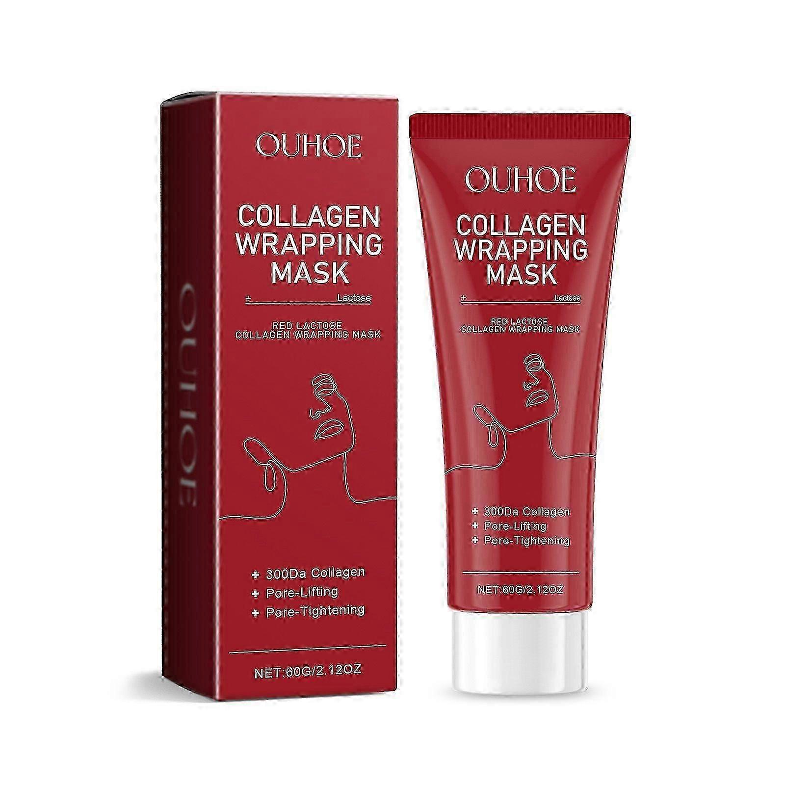 Ouhoe Red Lactose Collagen Tearing Mask Moisturizing Softening Skin Moisturizing Mask