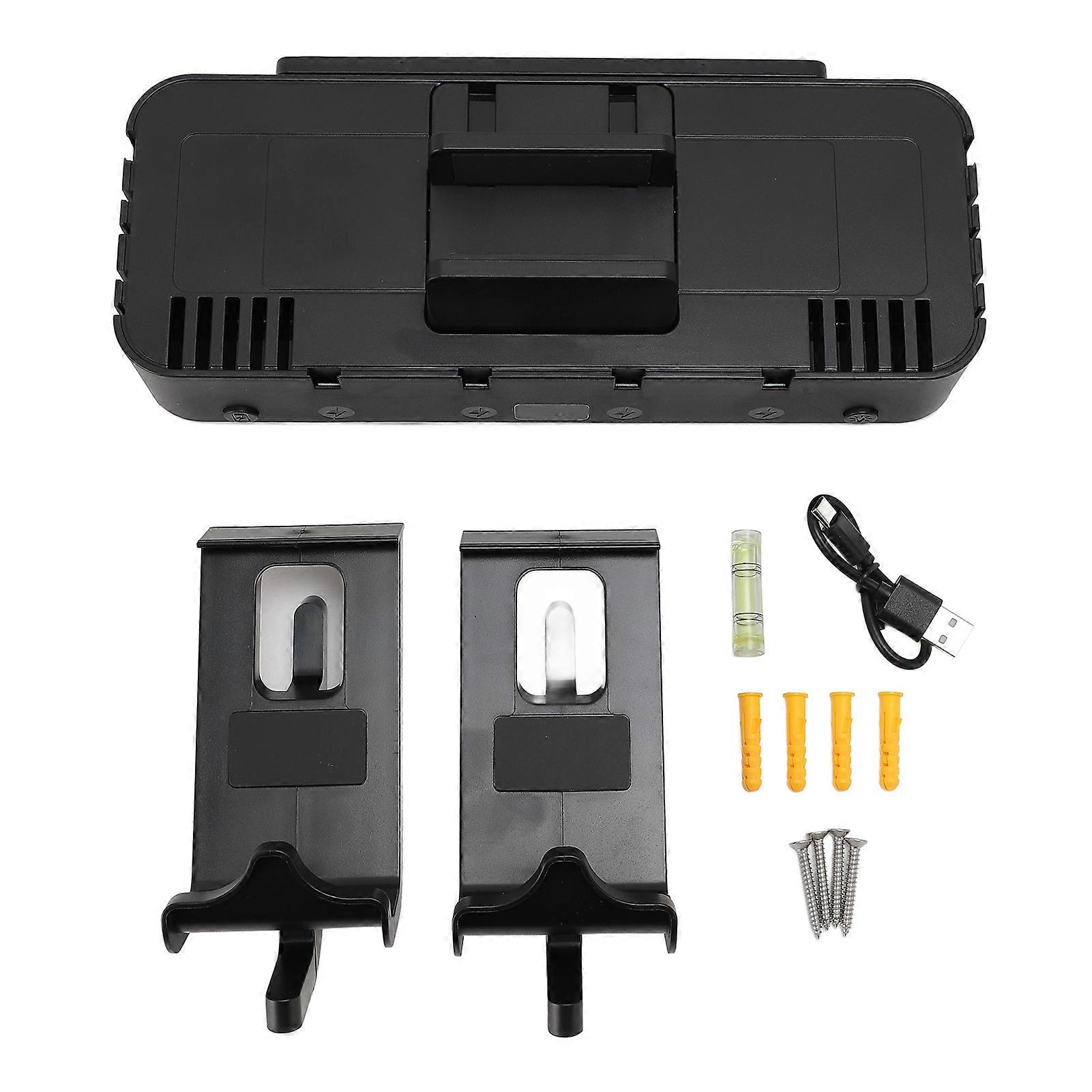 Switch OLED Wall Mount Kit with Controller Charger, 10 Card Slots, and RGB Lighting