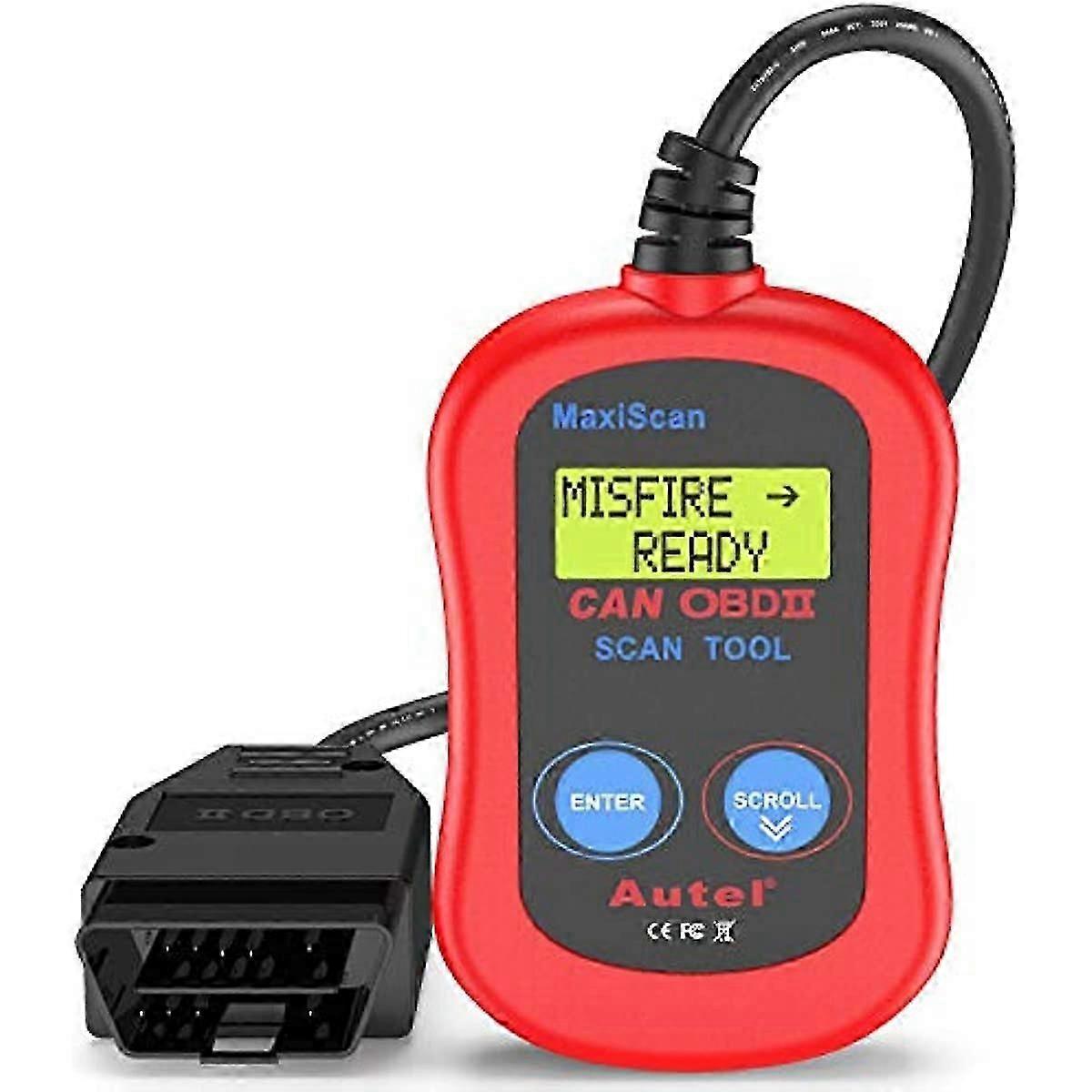 Autel MS300 OBD2 Scanner Codeleser Ausschalten Motorleuchte prüfen Fehlercodes lesen und löschen Emissionsmonitor Status prüfen CAN-Diagnose-Scan-Tool