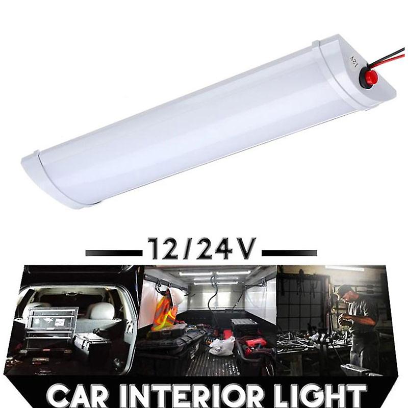 12/24V Car Interior Roof 72LED Ceiling Dome Light Truck Camper Reading Lamp