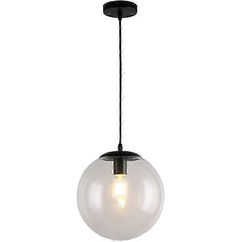 Led Ball Chandelier Vintage Glass Pendant Lamp Clear Hanging Light Glass Ceiling Lamp For Cafe Hot