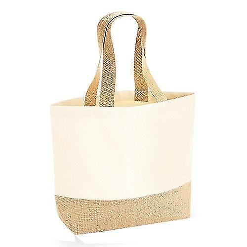 Westford Mill Jute Base Canvas Tote