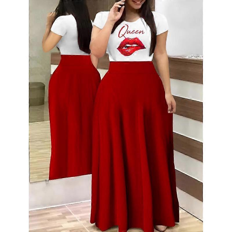 Summer Style Commuter Digital Print Long Dress