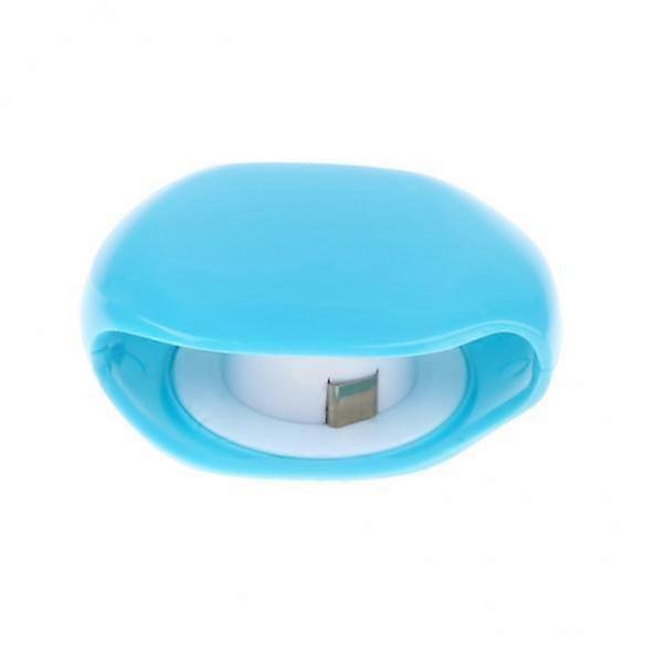 2X Earphone Cable Cord Organizer Retractable Wire Winder Holder Tool blue