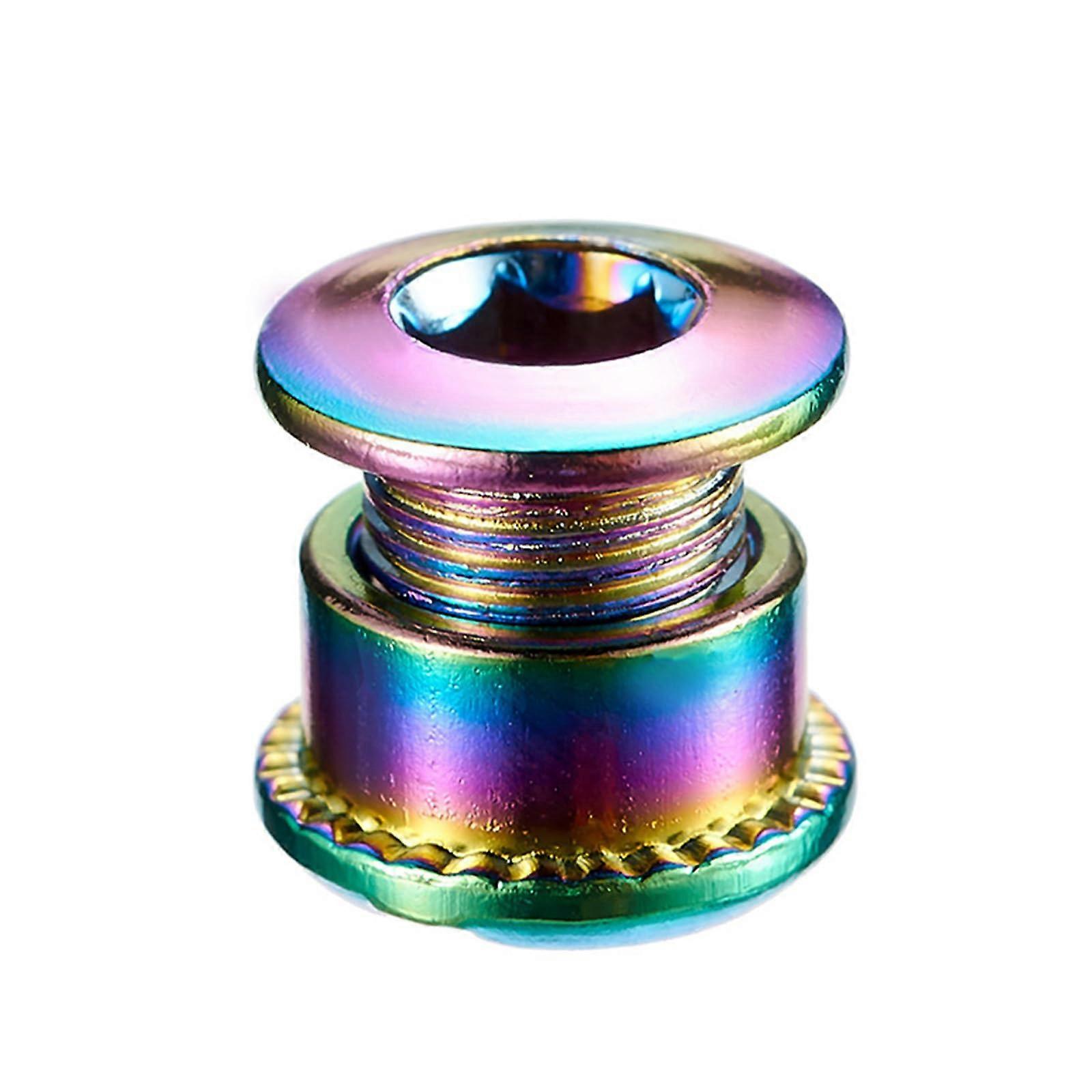 Chain Blocks Plate Tooth Blocks Plate Screws Steel Crank Bolt Bicycle Parts for Commuting Leisure Cycling, Durable and Compatible