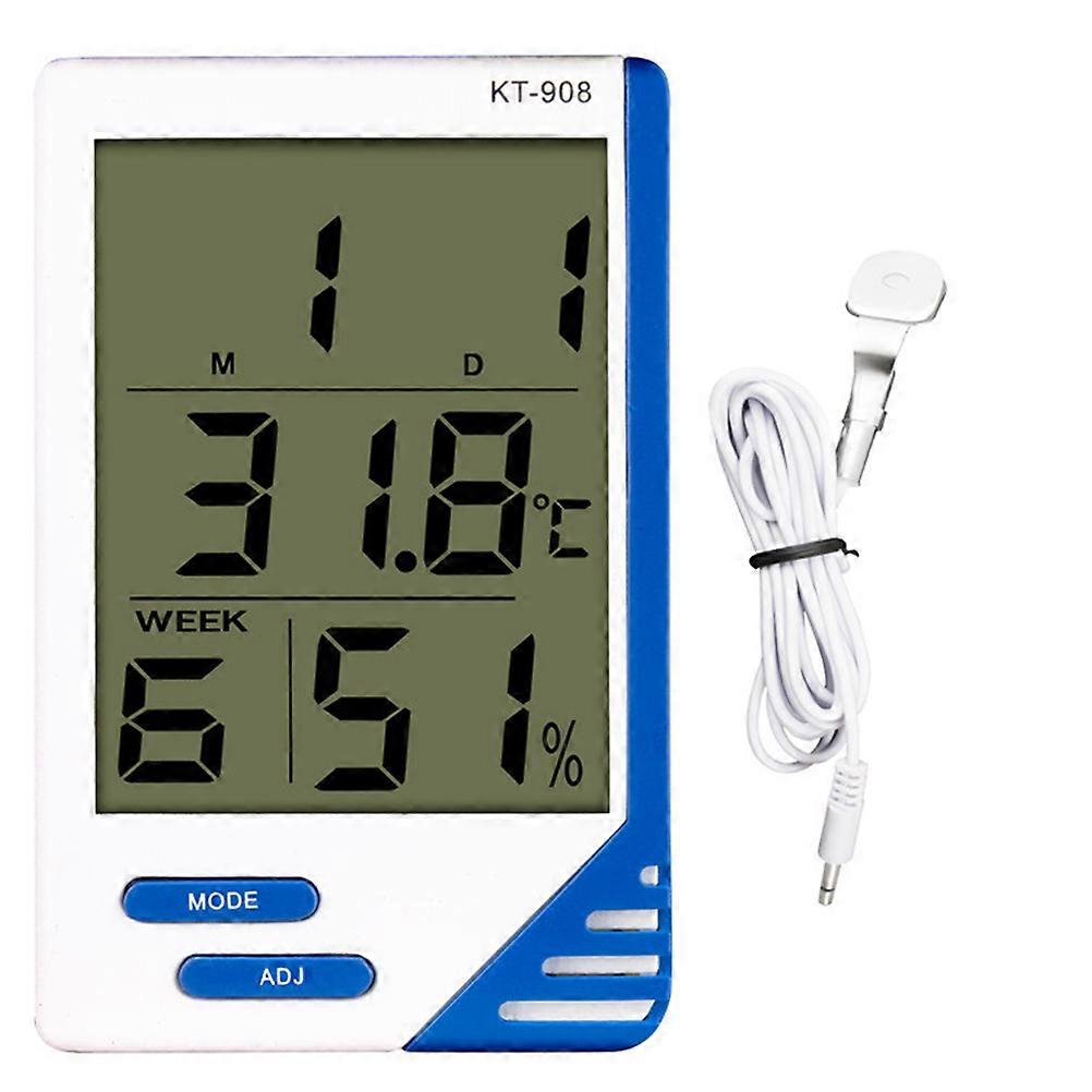 Home Indoor Hygrometer, Humidity Gauge with Clock Functionality