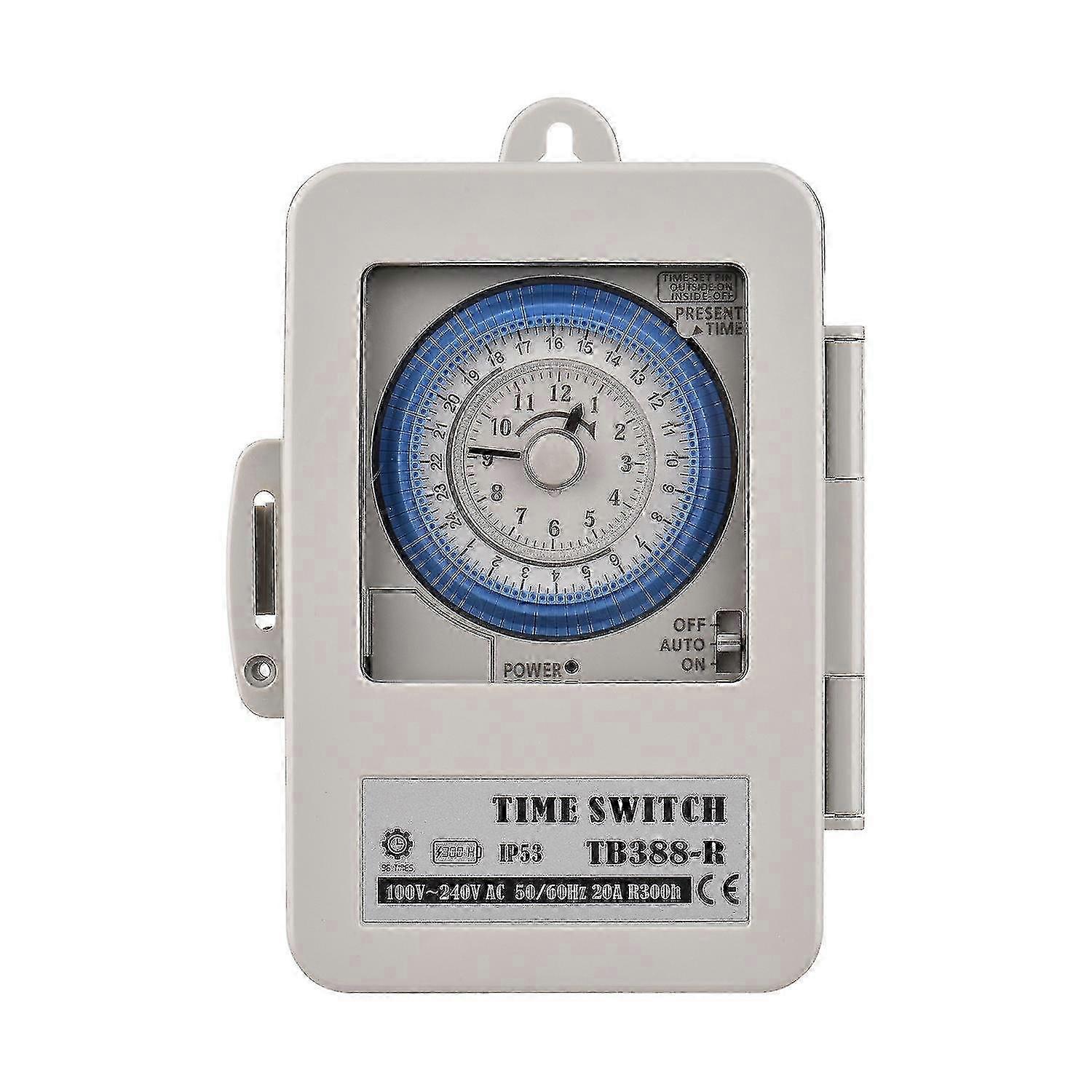 2025 Mechanical 24 Hours Timer Switch IP53 Rating Programmable Electrical Timer Switch Box AC 100-240V 15 SZRH A-V
