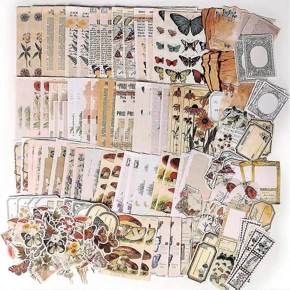 خمر القصاصات لوازم حزمة خمر Ephemera حزمة Decoupage