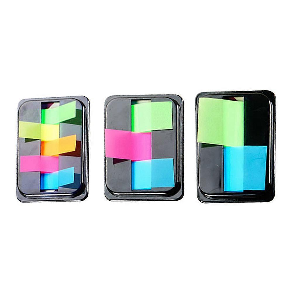 Sticky Book Markers Paper Tabs For Annotating PET Material Daily Use Students 6 Boxes