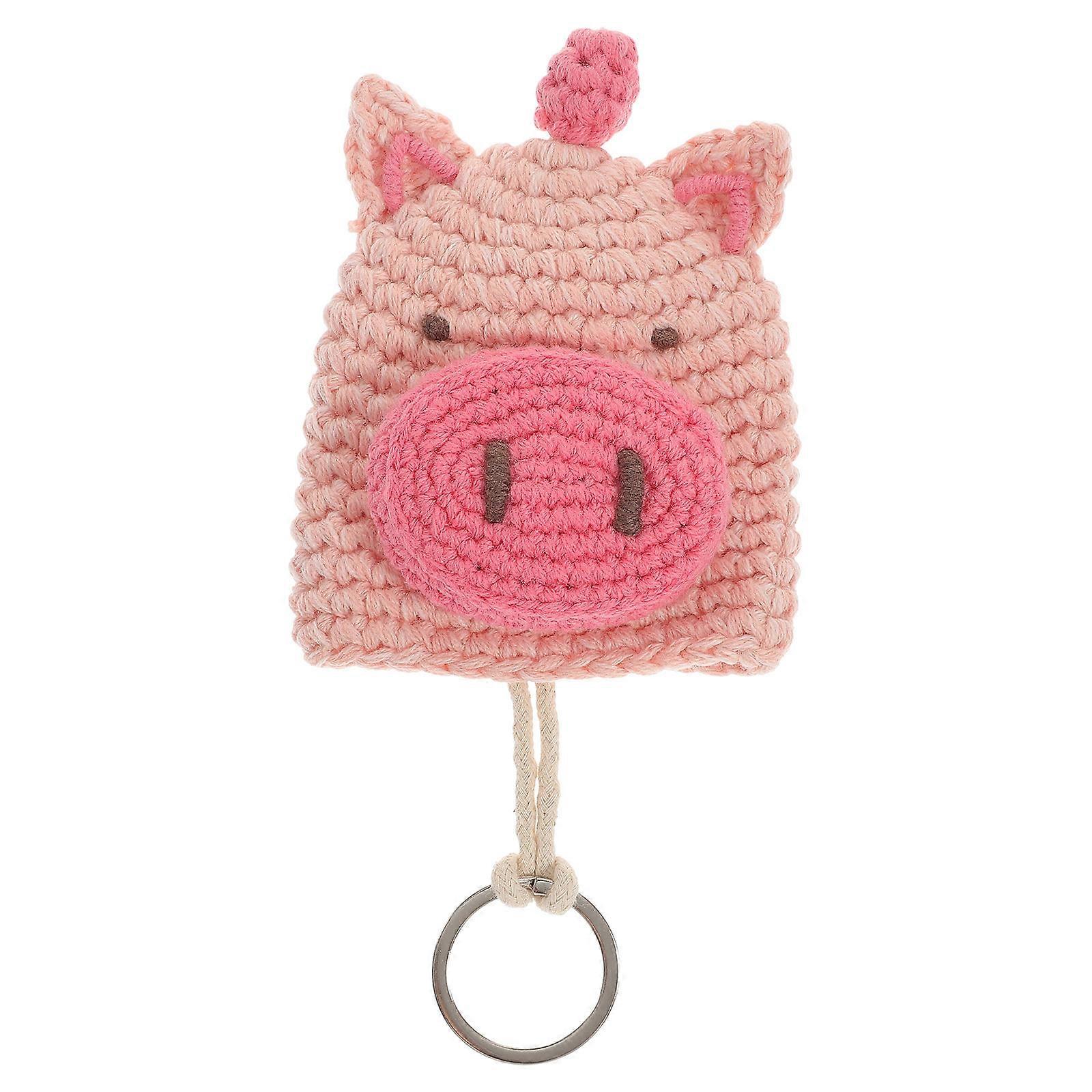 Lovely Pig Shape Key Cover For Home Use Keys In Pink Featuring Waterproof Design 1Pcs