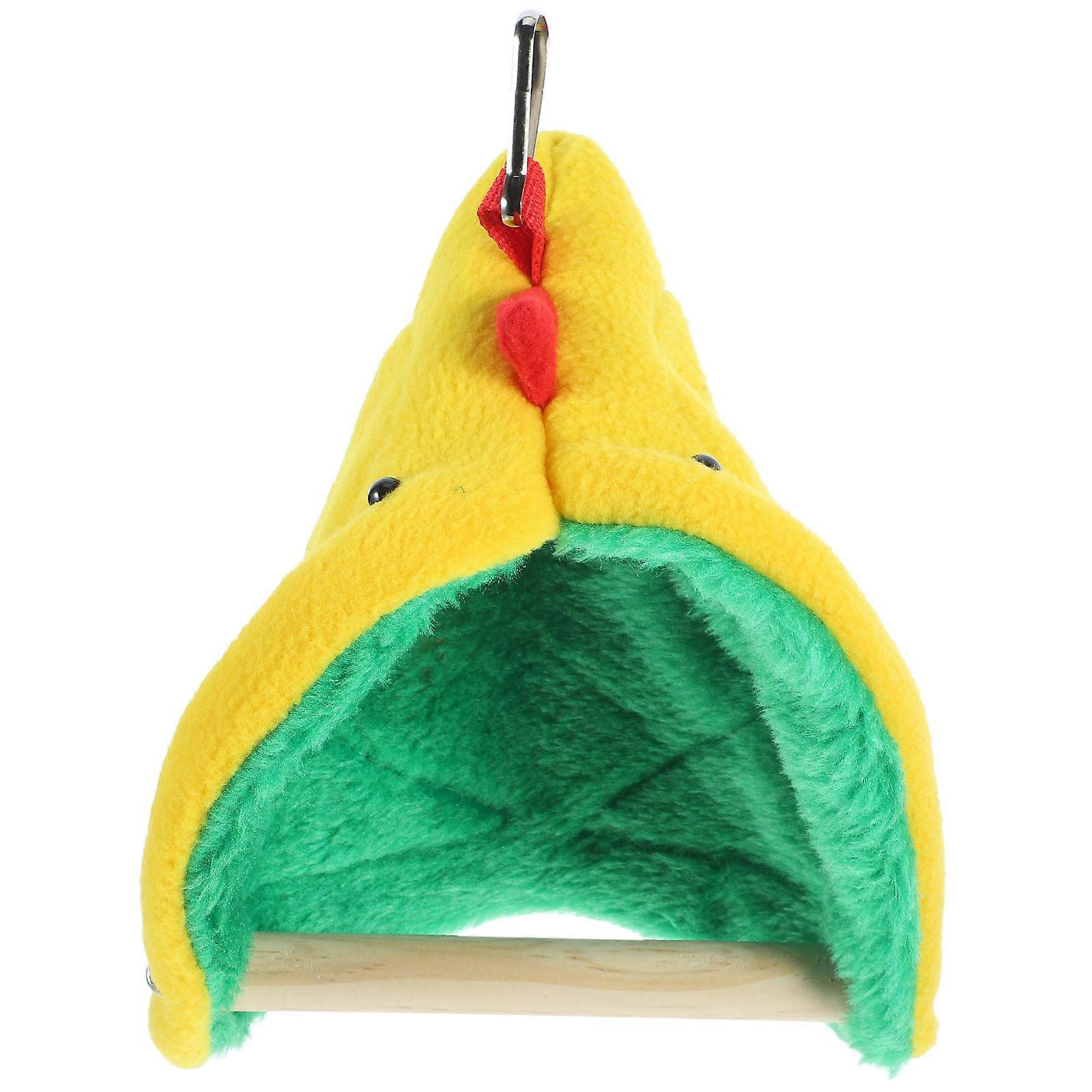 Hanging Parrot Perch Bird Standing Toy Assorted Color Safe Resting For Bird Enthusiasts 1Set