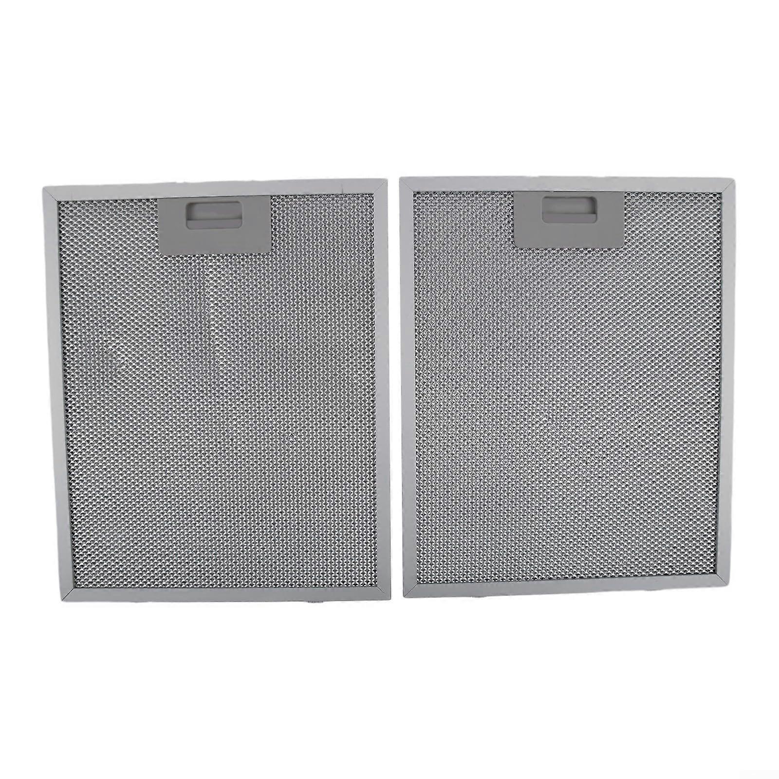2 x extractor hood filters made of metal mesh, indispensable for optimal air circulation and fat absorption