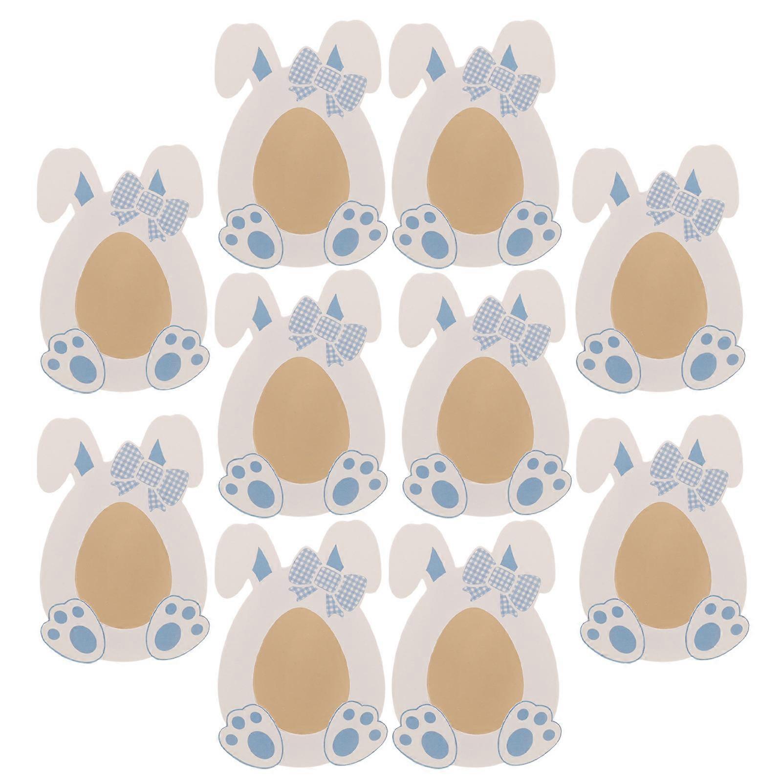 Candy Box Container Adorable Bunny Shape Blue Paper present Giving Boxes For Celebration Activity 9.00X4.00X4.00CM 10Pcs