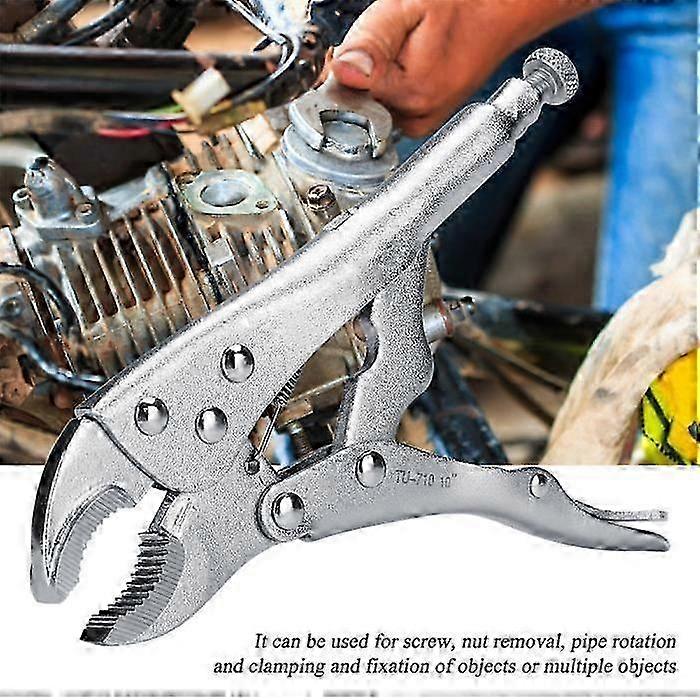 10 Inch Locking Clamp Adjustable Jaw Clamping Wrench Welding Tool