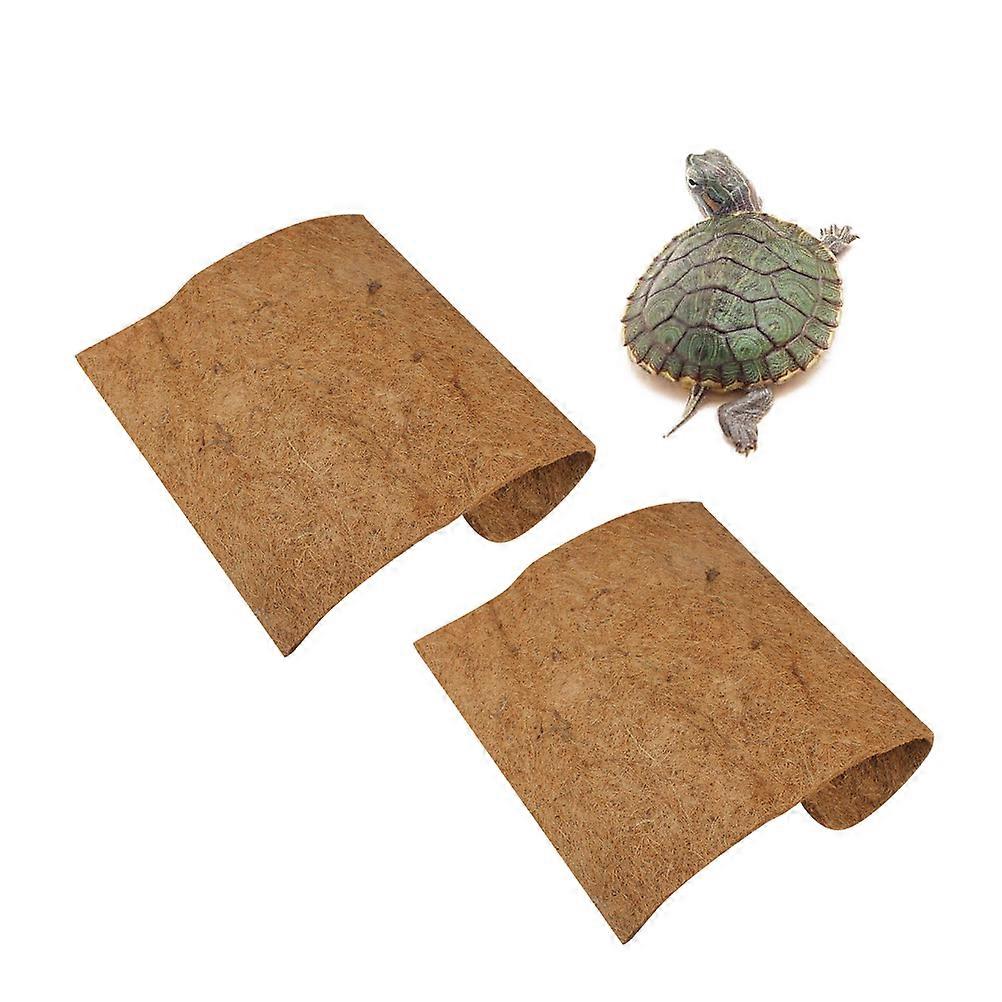 Replacement Liners Reptile Pet Breathable Bedding Liner 40x40cm Light Brown Bamboo 2Pcs