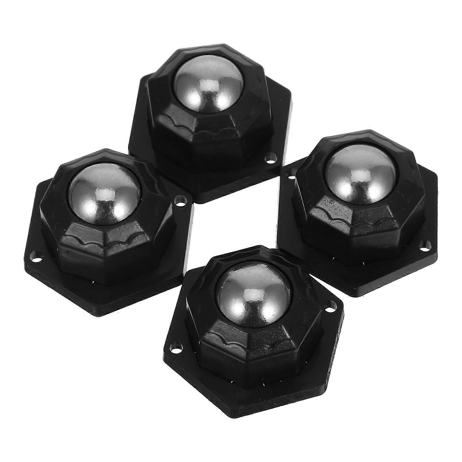 4pcs Heavy Duty Roller Bearings Compact Steel Caster Wheels for Furniture, Laundry Baskets, and Craft Boxes – Smooth Movement for Effortless Mobility