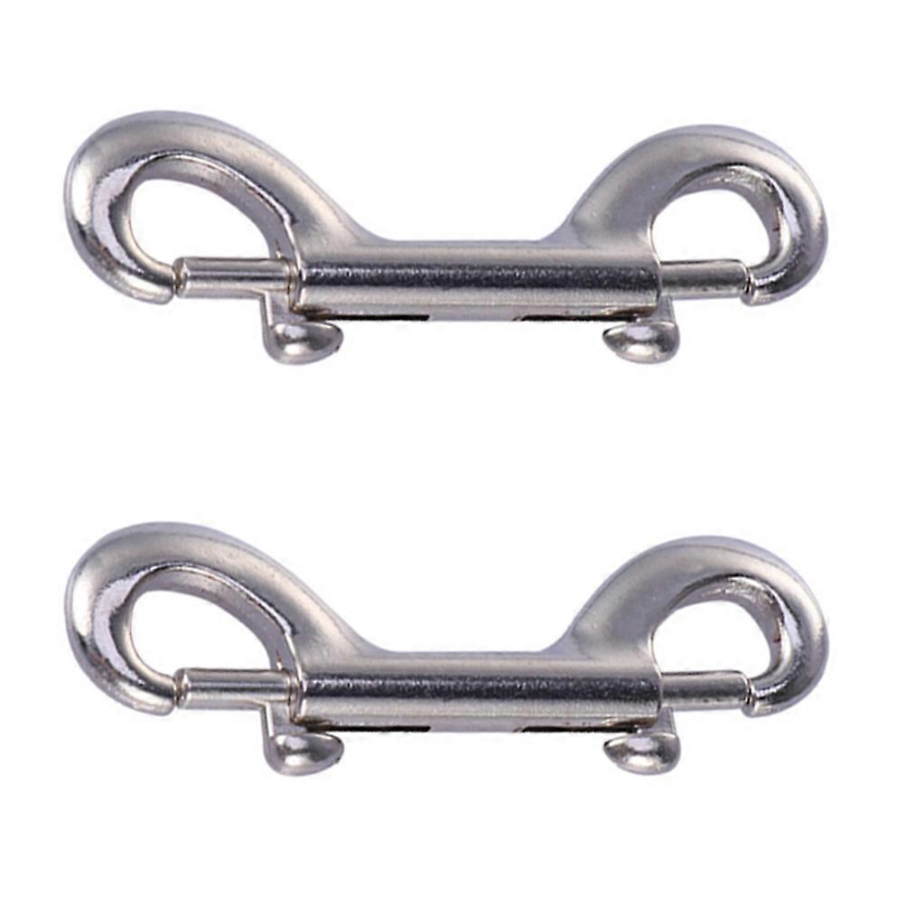 Trigger Clip Heavy Duty Double Ended Clips Industrial Use Anti-Rust 11.5X1.3cm Reversible Connection 2Pcs