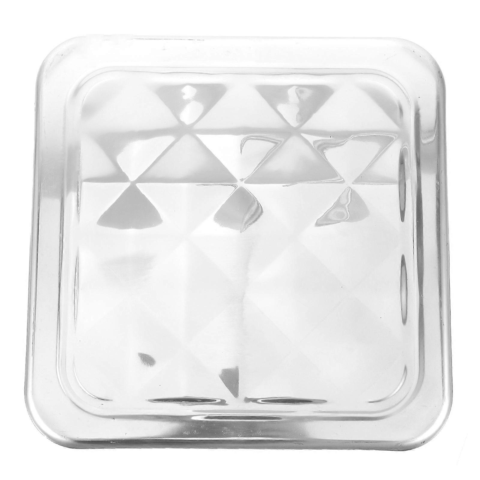 Stool Accessory Canteen Stool Seat Replacement Prevent Deformation 28x28cm Silver 1Pack