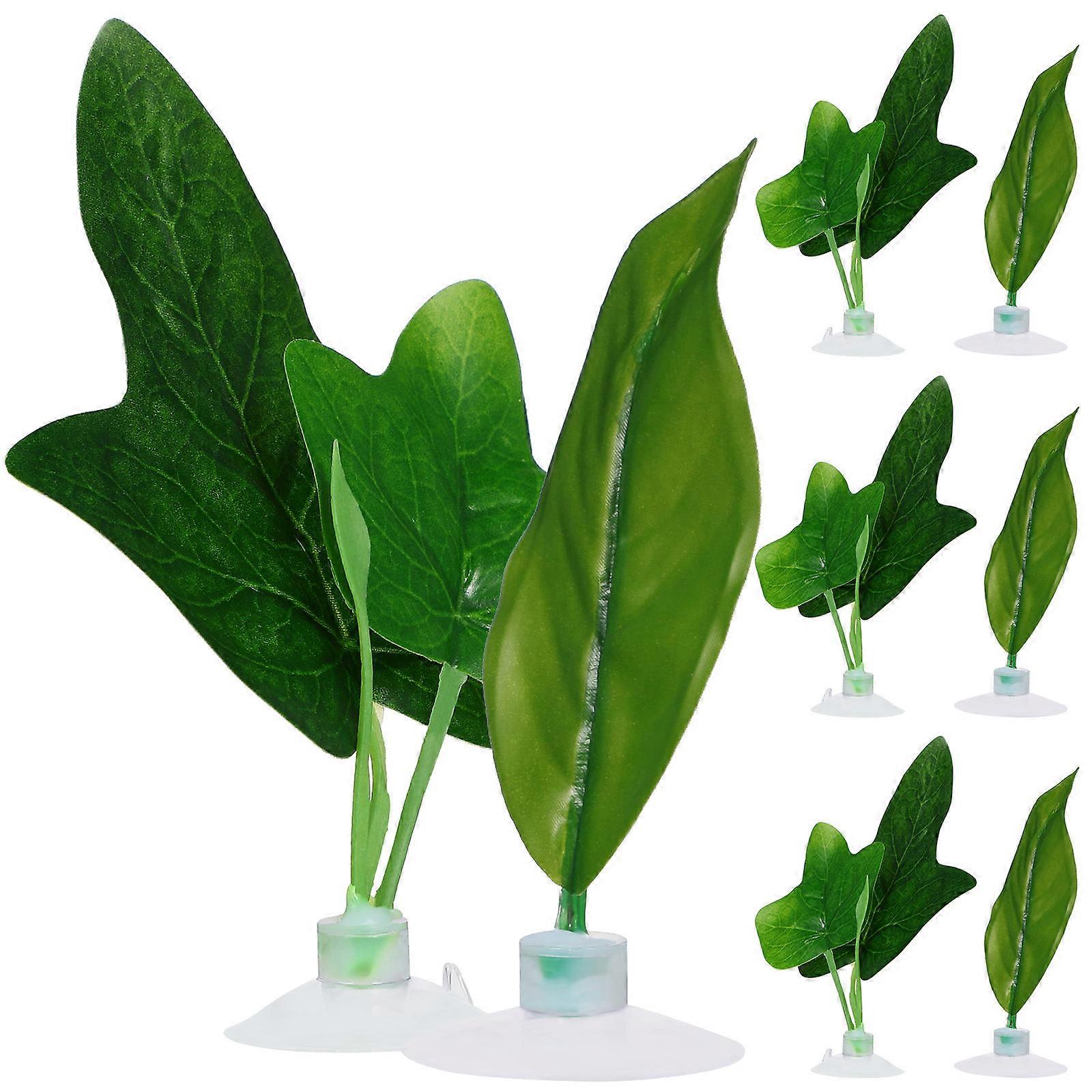 Betta Leaf Hammock for Fish Tank Realistic Artificial Plant Decoration for Spawning & Habitat Enhancement