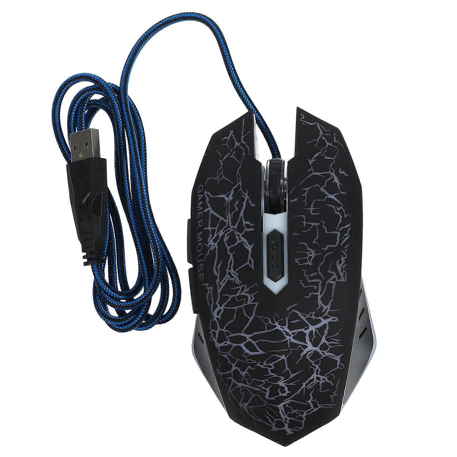 Wired Optical Mouse For Gaming With Usb Powered Technology Ergonomic Grip Black 1Pack