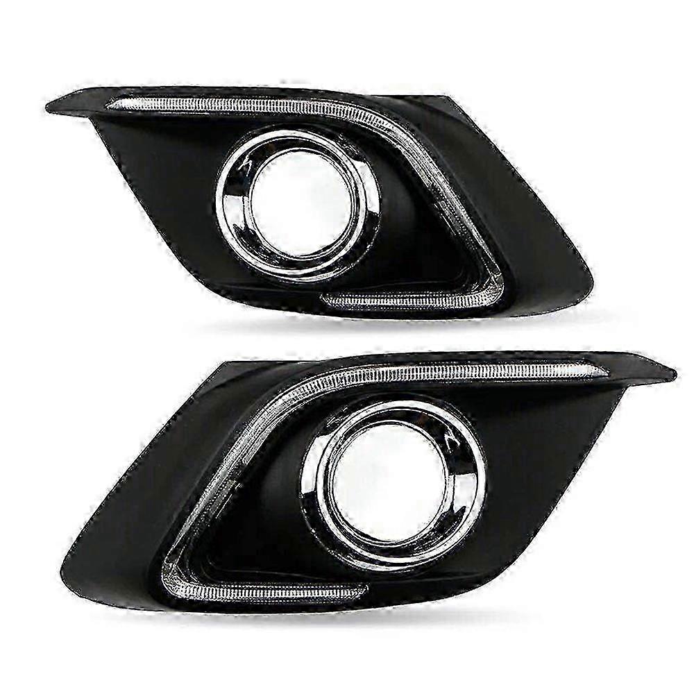 Superior CSCSNL 2Pcs DRL For Mazda 3 Mazda3 Axela 2014 2015 2016 LED Daytime Running Lights Daylight Fog lamp with turn signal light