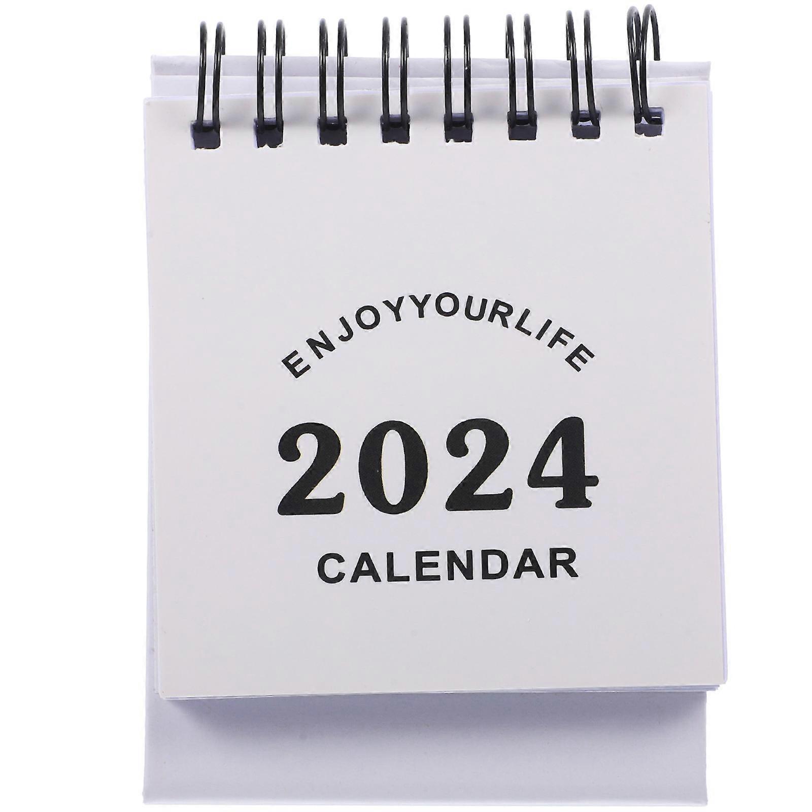 Mini Calendar For Desk Rectangular Shape Workmanship Store Tiny Office Supplies 1Set