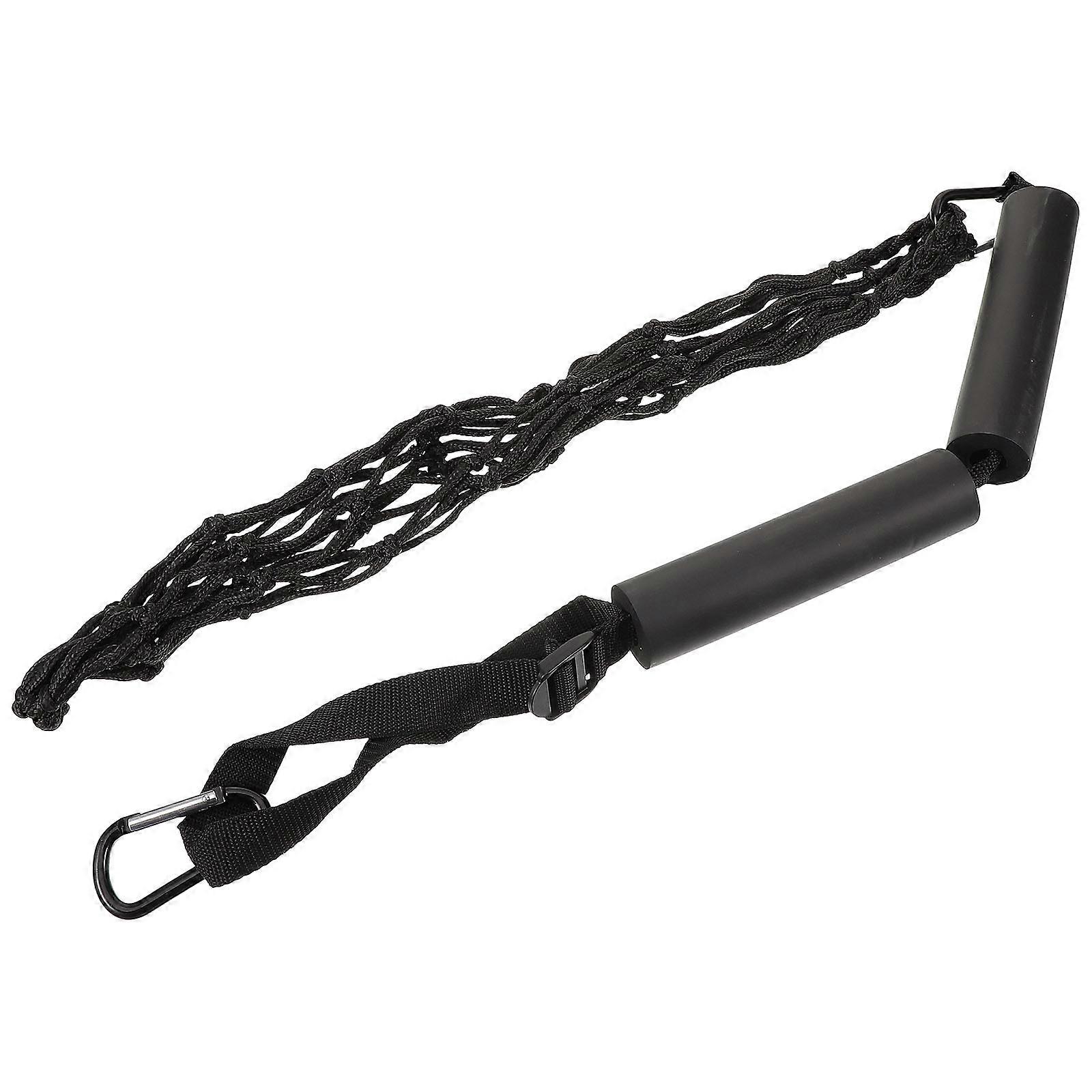 バレーボールトレーニング機器ネットポータブルバレーボールストラップブラック調節可能な長さ110-124cmジャンピングトレーニング1個
