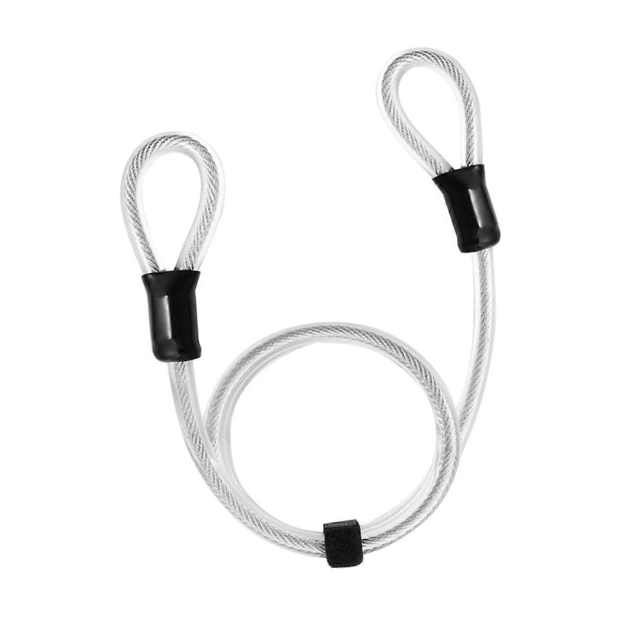 Fahrradschloss Security Cable Flexible DoubleLoop For Road And MTB Bikes Durable Steel With Plastic Sheath Indoor