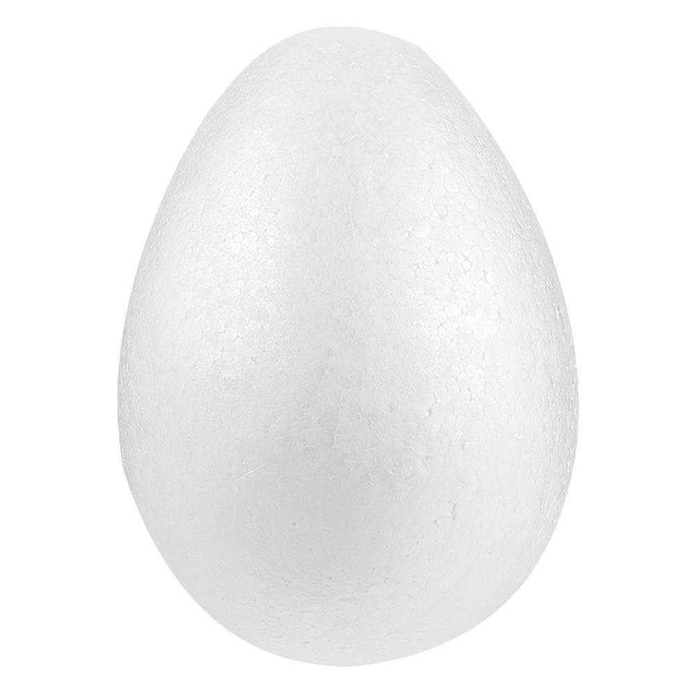 White Craft Foam Eggs for Easter DIY Projects, Painting, and Decorating – Versatile Ornament for Spring Holidays and School Art Crafts
