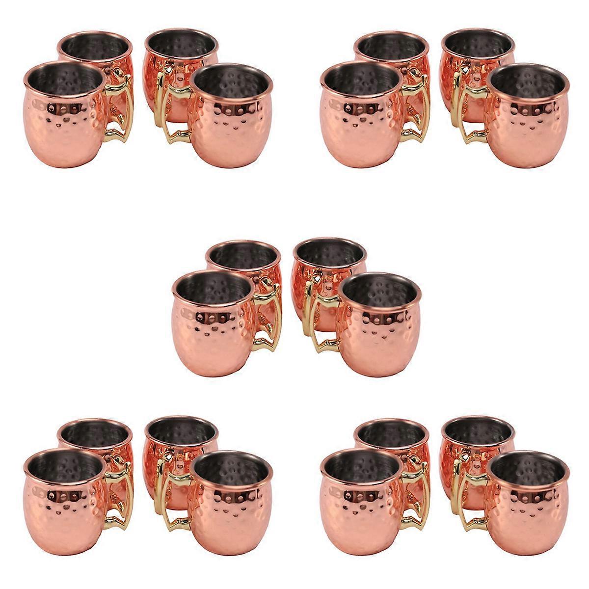 Mini-Edelstahlbecher Espressotassen 4er-Set