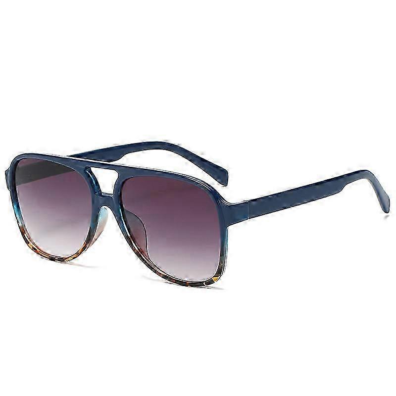 Retro Vintage 70's Aviator Polarized Sunglasses Double Bridge Lightweight Frame Men's And Women's