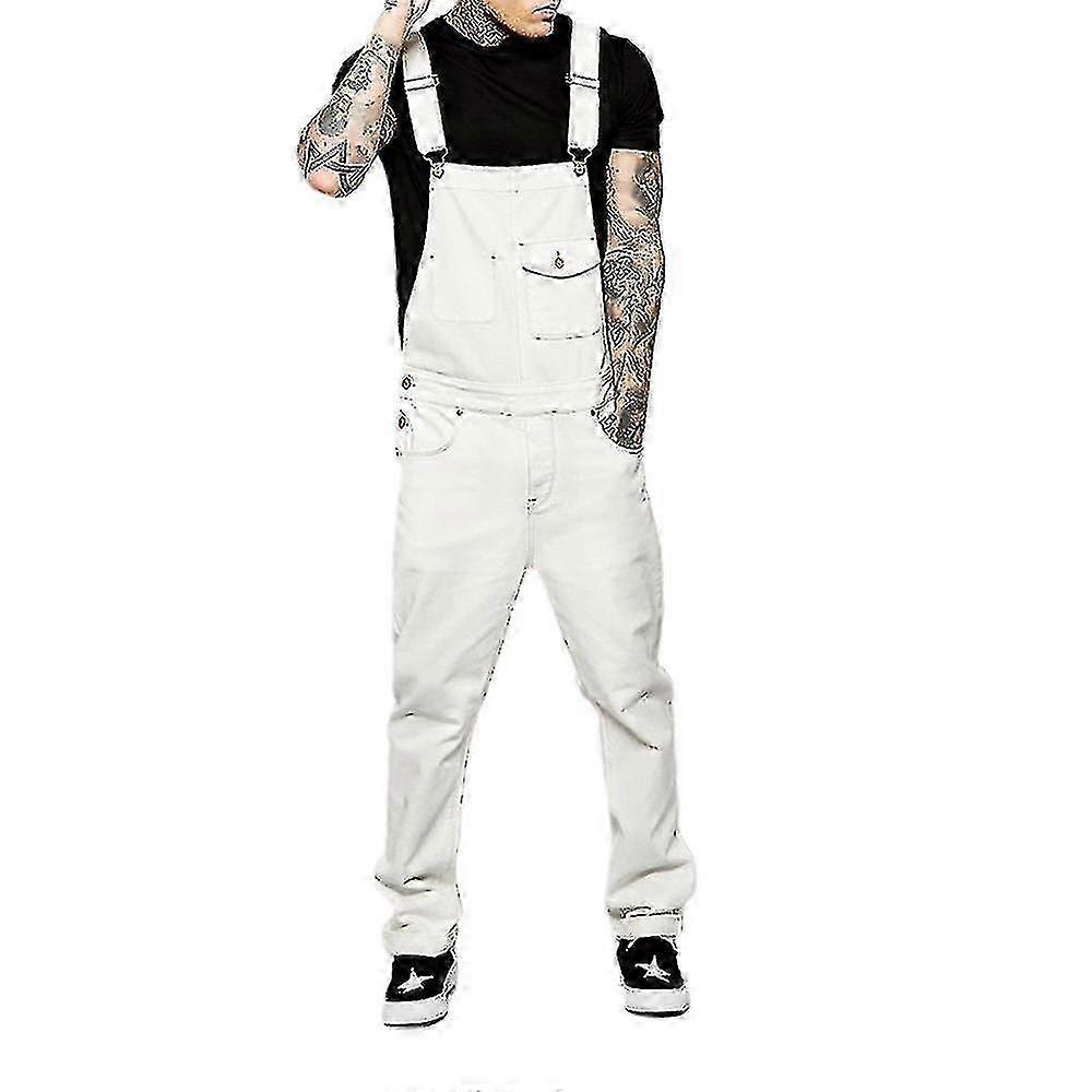 Casual Dungarees για άνδρες - Slim Fit Τζιν Ολόσωμη Φόρμα Συνολικά